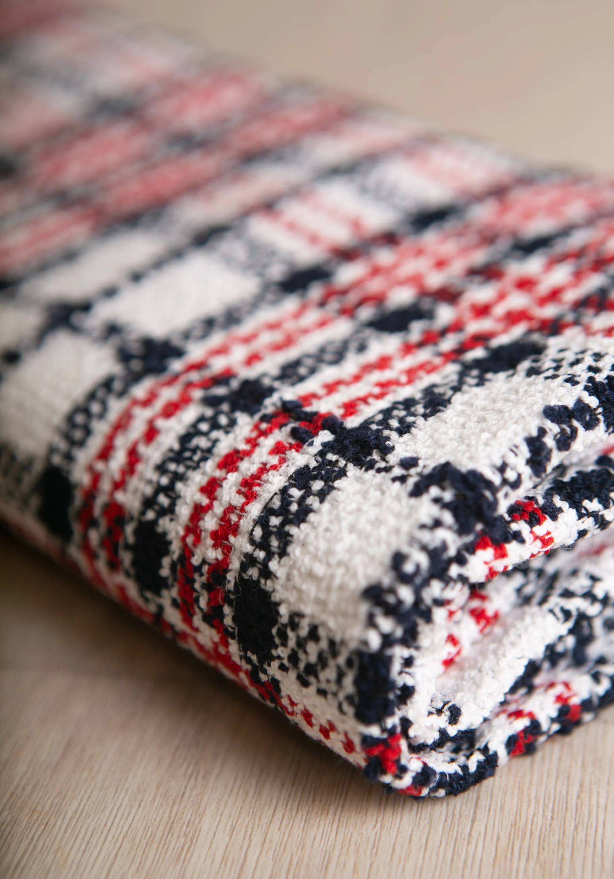 Tissu Tweed Bouclé Tartan - Laine & Coton - Image 10