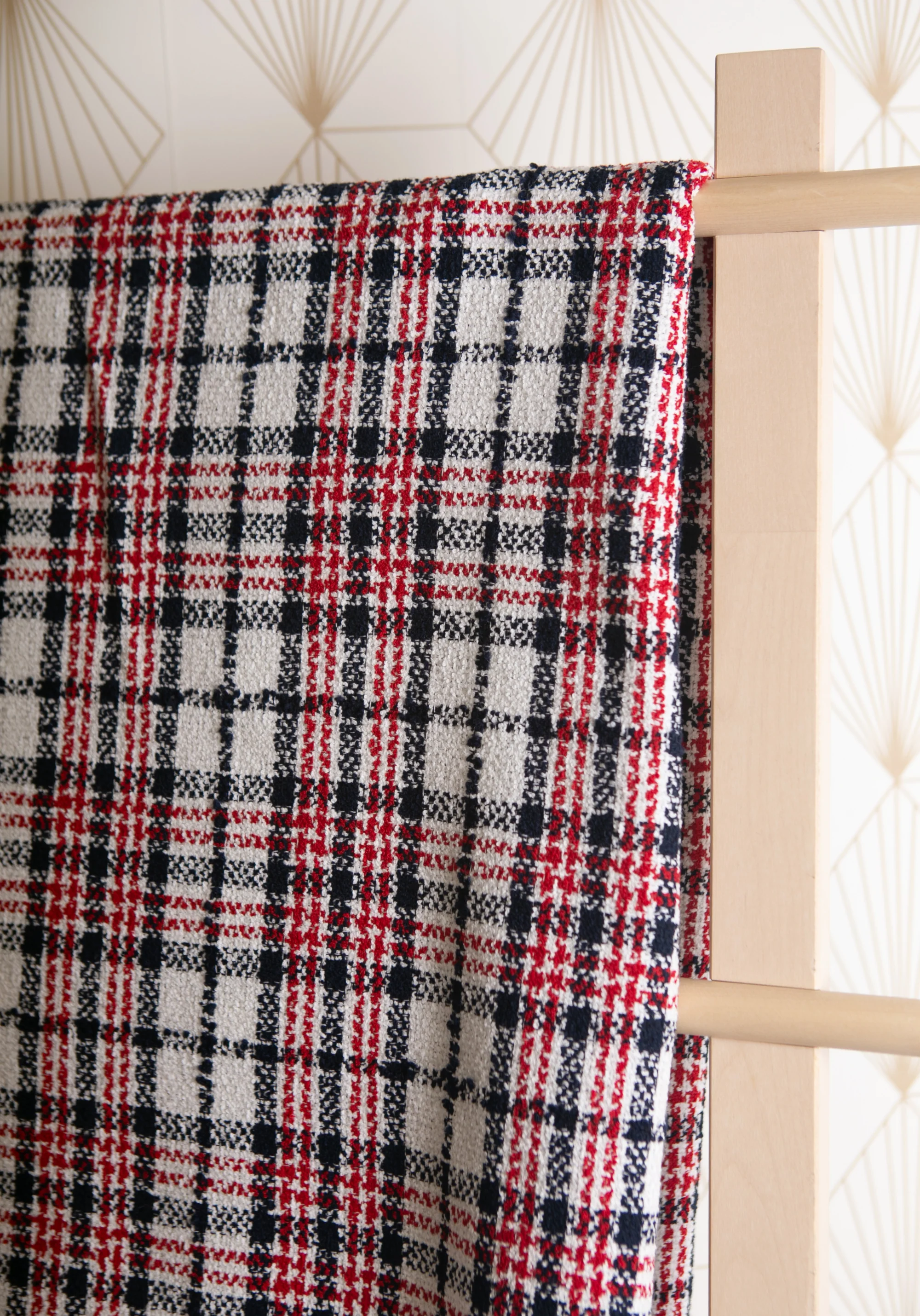 Tissu Tweed Bouclé Tartan - Laine & Coton - Image 11